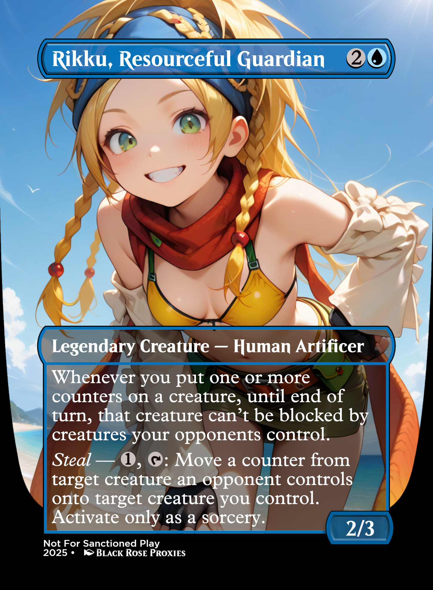 Rikku, Resourceful Guardian - MTG Anime Proxy