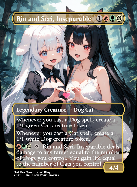 Rin and Seri, Inseparable - MTG Anime Proxy