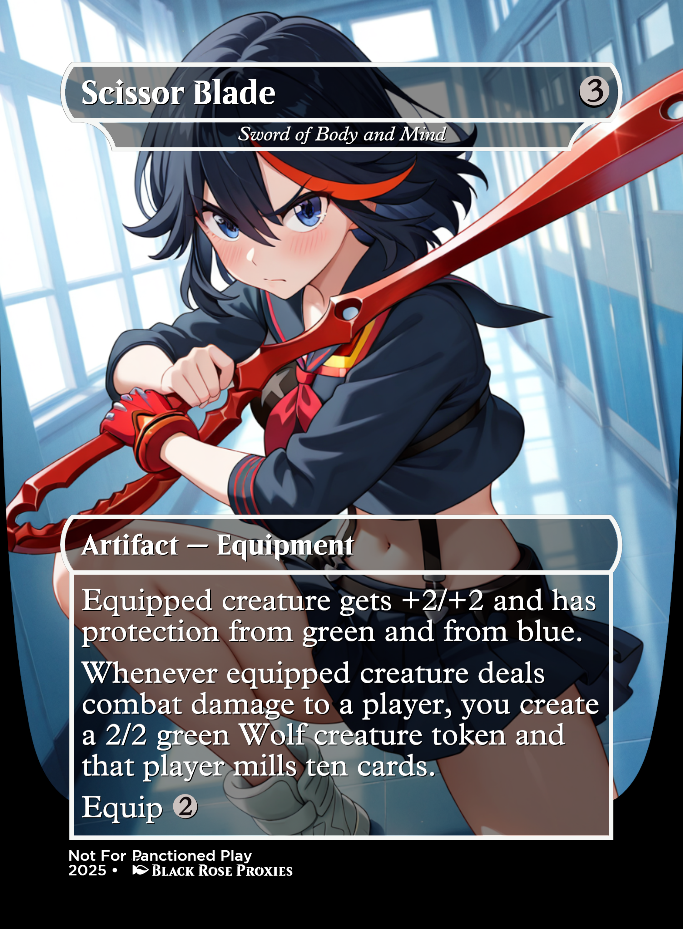 Scissor Blade (Sword of Body and Mind) - MTG Anime Proxy – Black Rose ...