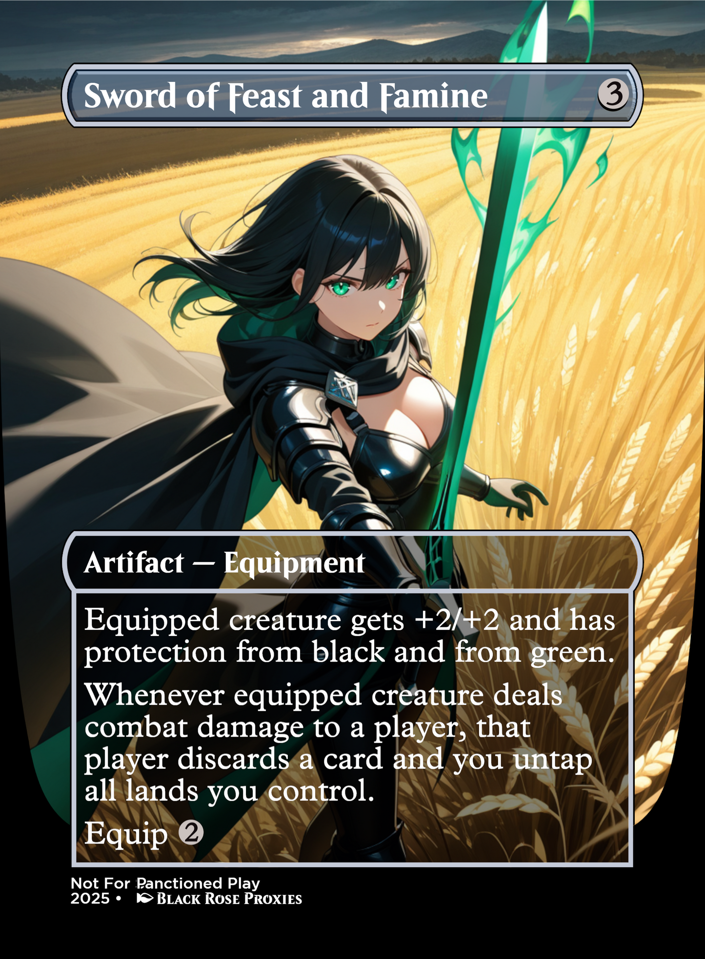 Sword of Feast and Famine - MTG Anime Proxy