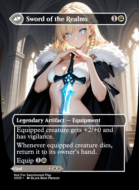 Halvar, God of Battle/Sword of the Realms - MTG Anime Proxy