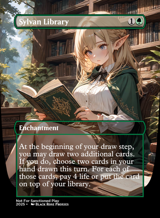 Sylvan Library - MTG Anime Proxy