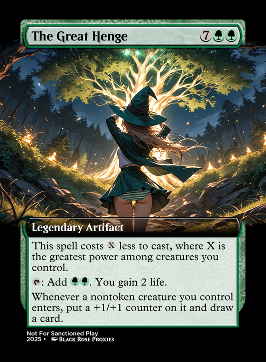 The Great Henge - Various Styles - MTG Anime Proxy