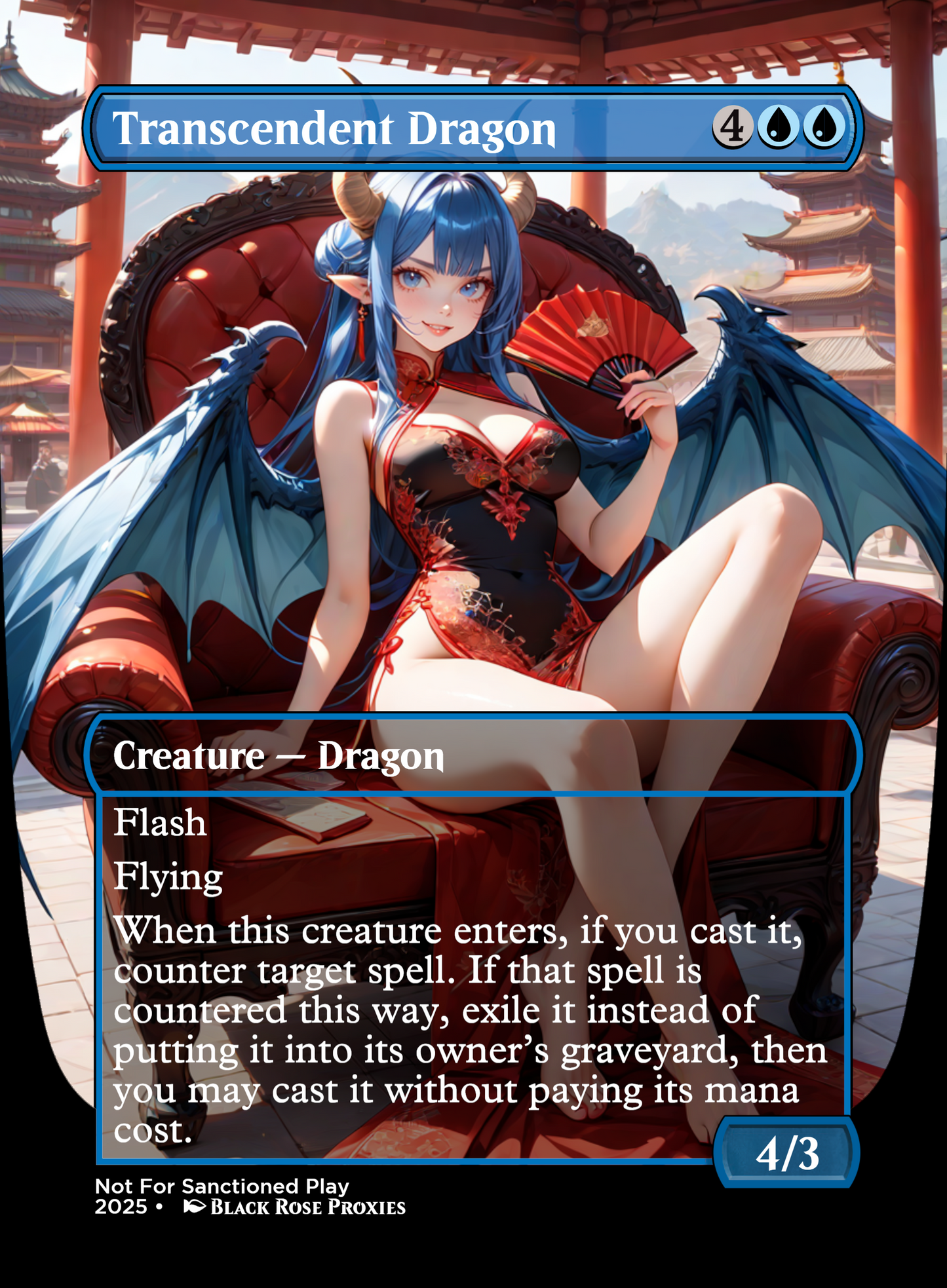 Transcendent Dragon - MTG Anime Proxy