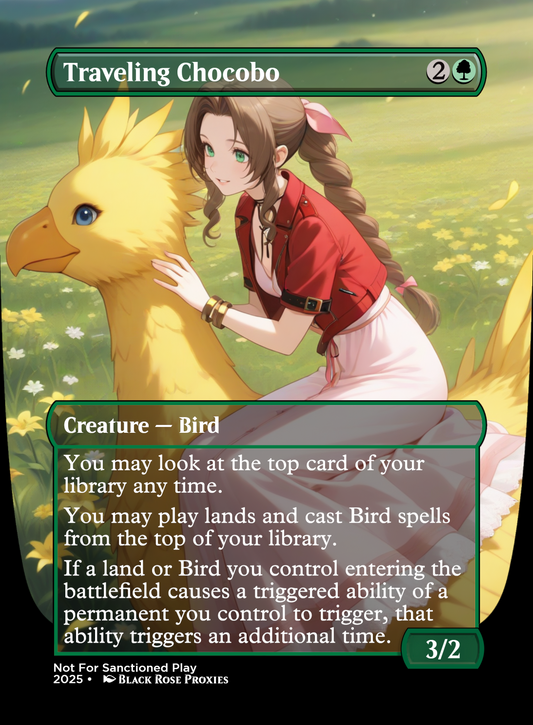 Traveling Chocobo - Various Styles - MTG Anime Proxy