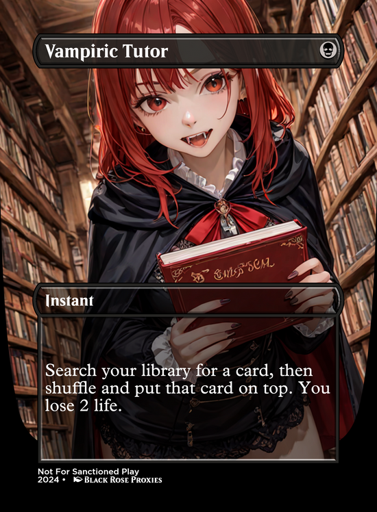 Vampiric Tutor - MTG Anime Proxy – Black Rose Proxies