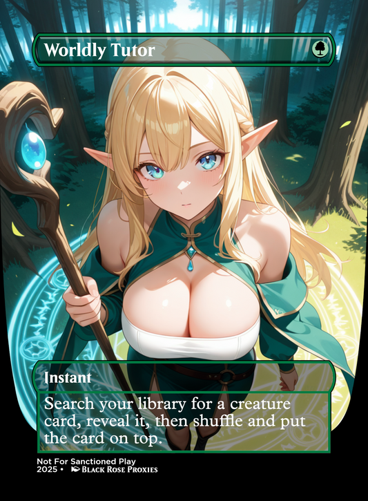 Worldly Tutor - MTG Anime Proxy