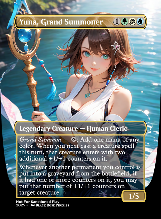 Yuna, Grand Summoner - MTG Anime Proxy